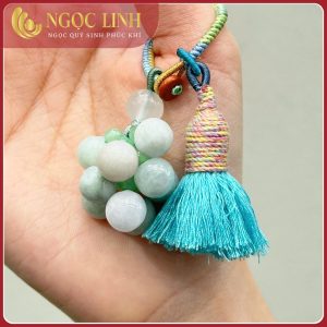 Lắc tay, bản trụ & charm phỉ thuý ngọc linh mix cùng vòng đá, vòng trang sức