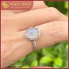 Nhẫn Ngọc phỉ thuý, trắng
