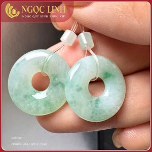 Bông tai ngọc phỉ thuý BT01