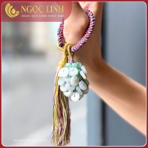 Lắc tay, bản trụ & charm phỉ thuý ngọc linh mix cùng vòng đá, vòng trang sức L01