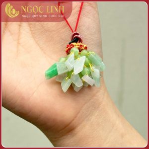 Lắc tay, bản trụ & charm phỉ thuý ngọc linh mix cùng vòng đá, vòng trang sức L07