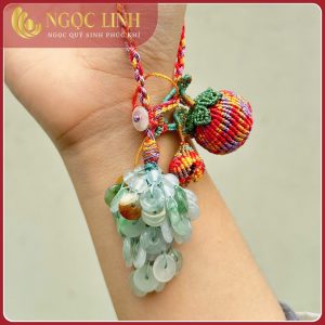 Lắc tay, bản trụ & charm phỉ thuý ngọc linh mix cùng vòng đá, vòng trang sức L05