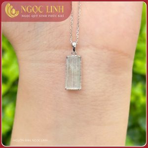 Mặt ngọc phỉ thuý chữ nhật