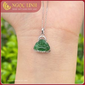 Mặt ngọc phỉ thuý phật di lặc đẹp