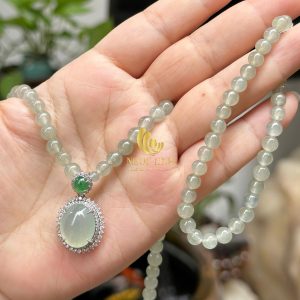 Dây chuyền & mặt ngọc phỉ thuý DC17